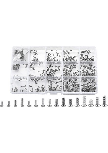 800 Pc Için Küçük Vidalar Küçük Mini Pan Kafa Makine Vidaları Gözlükler Için Kit Saatler Saat Onarımı (Yurt Dışından) modelleri