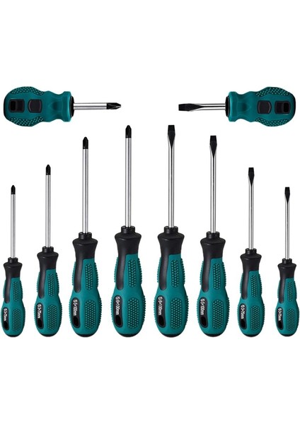 10 Parçalı Tornavida Set Donanım Araçları Kombinasyonu Set Elektrik Bakım Araçları (Yurt Dışından)