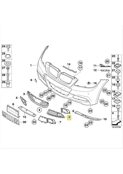 Bmw 3 Serisi Için E90 E91 Lcı M Sport 2009-2011 Araba Ön Tampon Mtech Sis Izgarası 51117891395 Sol (Yurt Dışından) fiyatları