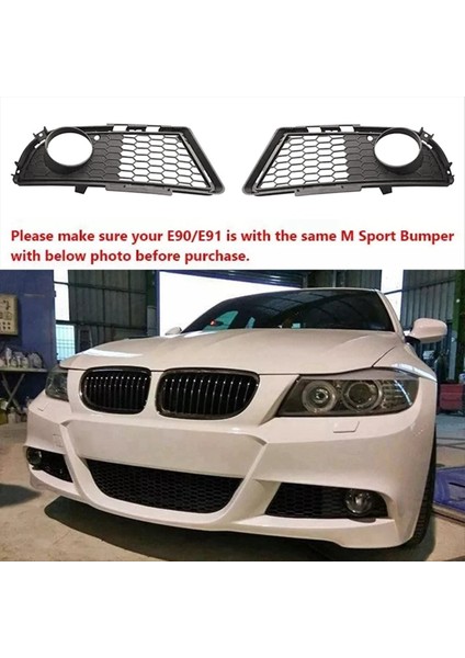Bmw 3 Serisi Için E90 E91 Lcı M Sport 2009-2011 Araba Ön Tampon Mtech Sis Izgarası 51117891395 Sol (Yurt Dışından) fırsatları