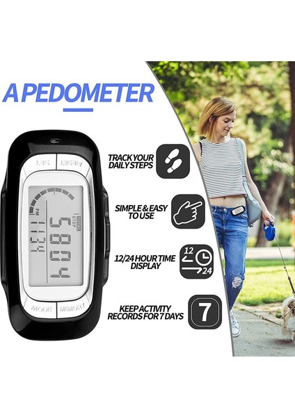 Yürüyüş Için Pedometre Klipsli Ekran Pedometresi ve Kordon Basit Yürüyüş Adımı Sayacı Doğru 3D Pedometre (Yurt Dışından) indirimleri