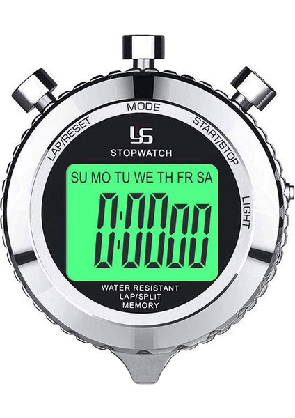 Ys Dijital Kronometre Zamanlayıcısı Metal Arka Işıkla Durdurulma Spor Yarışması Için 2 Tur Kronometre Zamanlayıcısı (Yurt Dışından)