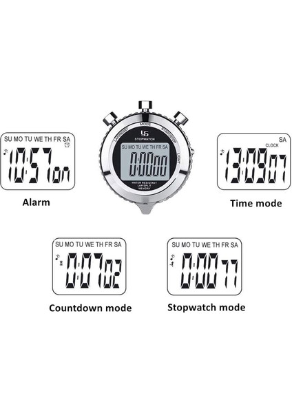 Ys Dijital Kronometre Zamanlayıcısı Metal Arka Işıkla Durdurulma Spor Yarışması Için 2 Tur Kronometre Zamanlayıcısı (Yurt Dışından) modelleri