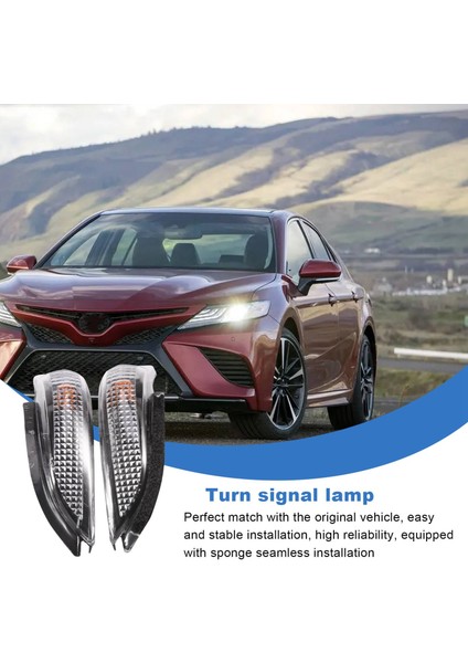 Yan Ayna Göstergesi Turn Sinyal Işık Lambası Toyota Için Uyum Camry Avalon Corolla Prius C 81730-02140 (Yurt Dışından) modelleri