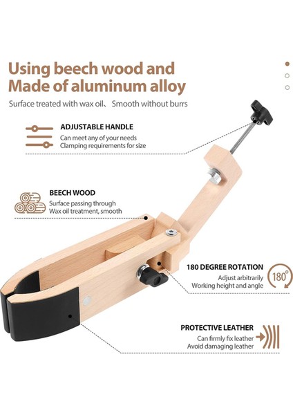 Deri Dikiş Midilli Katı Masa Masaüstü At Kelepçesi Çok Yönlü Dikişli Deri Ahşap Klip (Yurt Dışından) modelleri