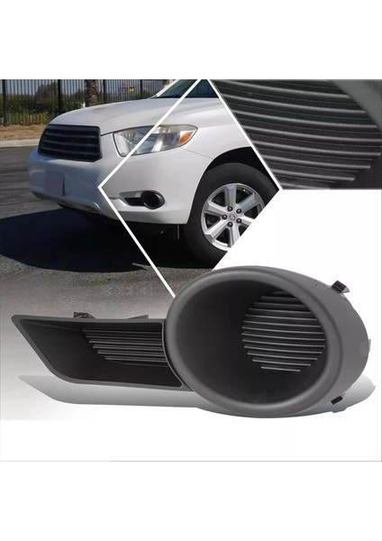 1paır Araç Ön Tampon Kapalı Sis Farları Lambalar Toyota Highlander Için Trim Kapak 2009-2013 81482-0E050 81481-0E040 (Yurt Dışından) modelleri