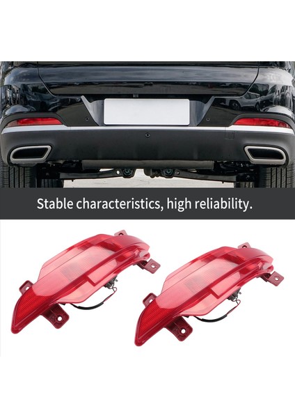 1 Çift Li Arka Sis Lambası Düzeneği Arka Fren Sis Lambası 605000282AA 605000283AA Için Chery Tiggo 7 Pro 2020-2021 (Yurt Dışından) modelleri