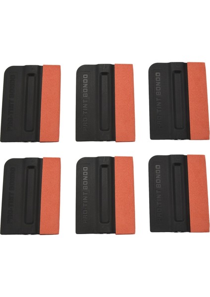 6 Pack Mıknatıs Suege Kültür Kenar Squeegee Vinil Wrap Uygulama Araçları Film Squegee Tint Araçları Kiti (Yurt Dışından)