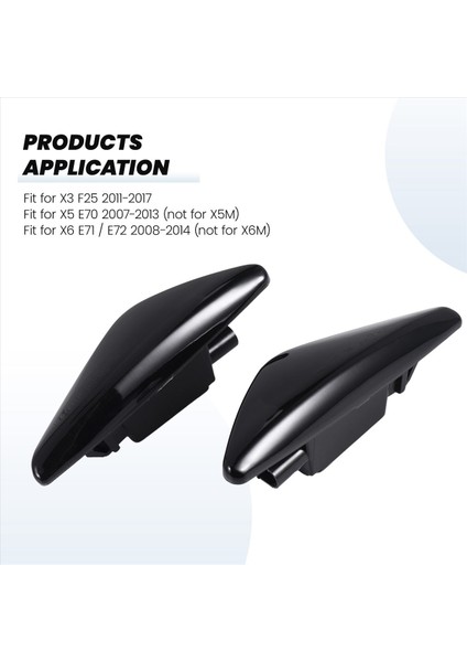 2pcs Füme Araba Dinamik LED Yan Işaretleyici Dönüş Sinyali Işığı Bmw X3 F25 X5 E70 X6 E71 E72 2008-2014 (Yurt Dışından) modelleri