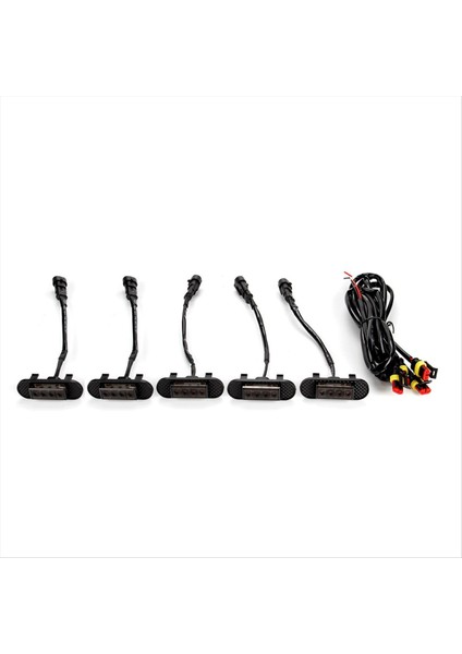 5 Adet Ford Bronco Badlands Wildtrak Everglades Için Front Izgara Işıkları 2021-2023 Izgara Lambası Aksesuarları (Füme) (Yurt Dışından)