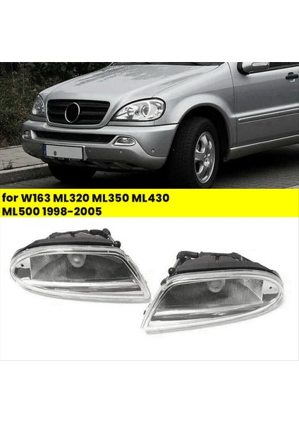 1paır Ön Boşluk Anti Işık Sürüş Lambası Mercedes-Benz W163 ML320 ML350 ML430 ML500 1998-2005 A1638200328 A1638200428 (Yurt Dışından) fiyatları