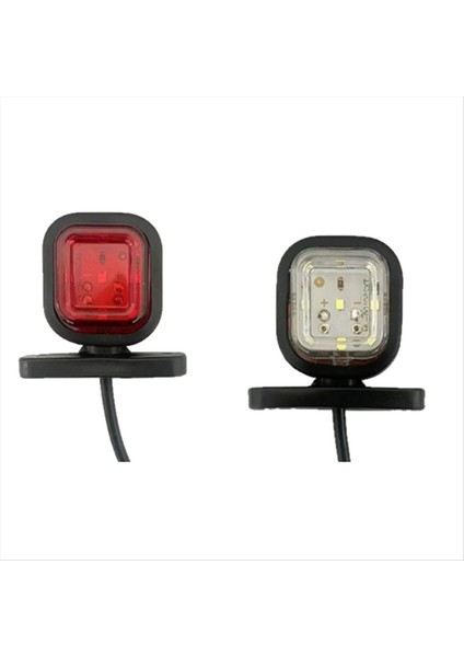 2pcs Araba Kamyonu Yan Işaretleme Lambası 12/24V LED Gösterge Lambası Kuyruğu Işık Flaş Lambası (Yurt Dışından)