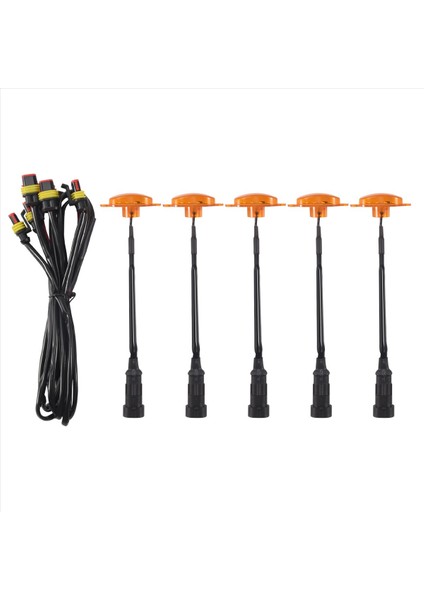 5pcs Araba Ön Tampon LED Izgara Işık Işık Izgara Drl Suv Ford F-150 Raptor 2014-2020 Için Gündüz Koşu Işığı (Yurt Dışından)