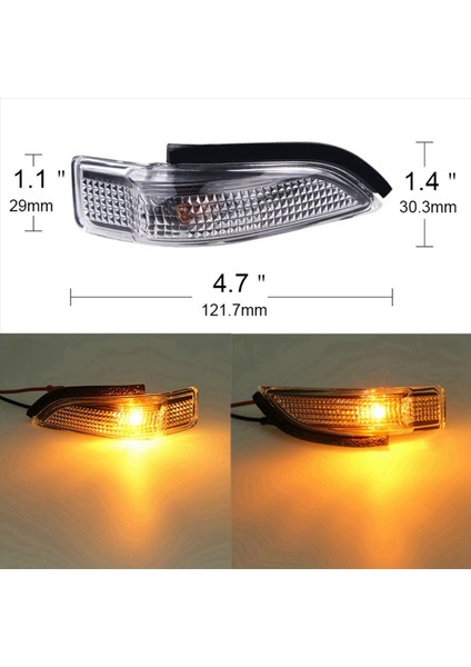 8pcs Yan Arka Ayna Göstergesi Toyota Corolla Camry Yaris Prius C Avalon Scion Im Venza Için Sinyal Işığı (Yurt Dışından) fiyatları