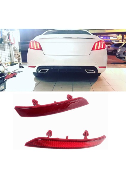 1paır Araç Arka Tampon Sis Lambası Park Yeri Uyarı Reflektörü Arka Lambalar Peugeot Için Fren Lambası 508 2011-2014 (Yurt Dışından) fiyatları