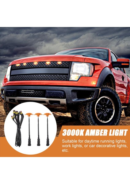 5pcs Araba Ön Tampon LED Izgara Işık Işık Izgara Drl Suv Ford F-150 Raptor 2014-2020 Için Gündüz Koşu Işığı (Yurt Dışından) indirimleri