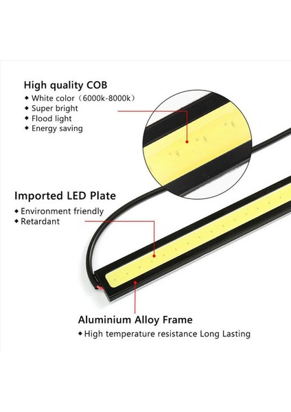 30X 12V Su Geçirmez Drl LED Strıt Lıves Barlar Kamp Karavan Boşu Araç Kobi Beyaz (Yurt Dışından) fırsatları