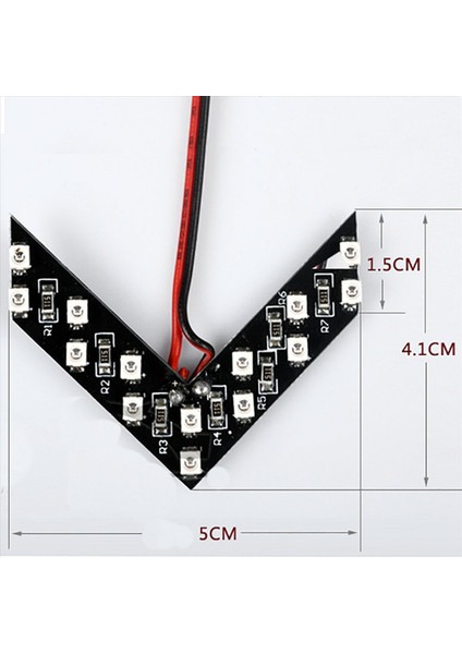 6pcs Universal 14 Smd Araba Yan Dikiz Bakış Ayna Dönüş Sinyal LED Işıklar Göz Kırpıcı Getirme Sarı Işık (Yurt Dışından) fırsatları