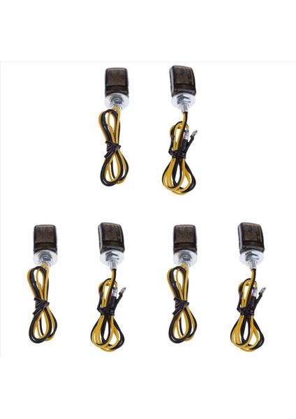 6pcs Universal LED Black Mini Küçük Küçük Göstergeler Sinyalleri Yamaha Için Motosiklet Motor Bisikleti (Yurt Dışından)