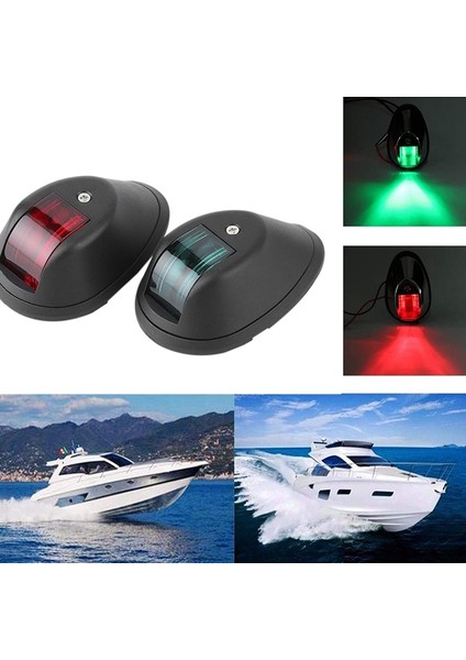 2pcs DC12V-24V Sol ve Sağ Gemi Yan Işıkları Deniz LED Navigasyon Işıkları Trafik Işıkları Yatlar Için Uygun Trafik Işıkları (Yurt Dışından) fiyatları