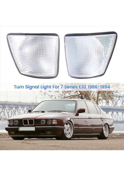 Bmw 7 Serisi E32 1986-1994 63171374011 63171374012 Için Araba Köşesi Işık Dönüş Sinyali (Yurt Dışından)