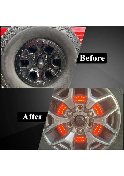 Yedek Lastik Fren Işığı Kırmızı LED Üçüncü Fren Üçüncü Fren Işık Arka Kuyruk Tekerlek Işığı Ford Bronco 2022 2022 2023 2/4 Kapı (Yurt Dışından) indirimleri