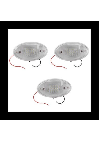 3x 12V LED Işık Switch Karavan Karavan Motorum Tekne Tente Ek Tünel Boot Beyaz (Yurt Dışından)
