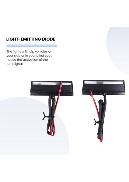 Motosiklet Dönüş Sinyal Işıkları Dikizle Bakış Ayna Göstergesi Honda Goldwing GL1800 Gl 1800 Airbag Abs Premium Audio 2001-2017 Kırmızı (Yurt Dışından) fiyatları