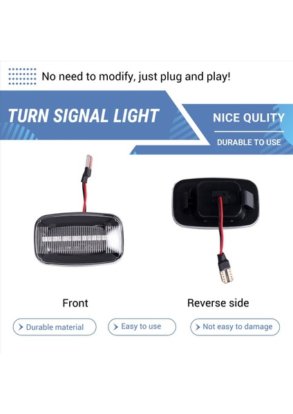 2pcs Araba Dinamik LED Işaretleyici Işık Dönüş Sinyali Toyota Land Cruiser Için Işık 70 80 100 100 Serisi (Yurt Dışından) indirimleri