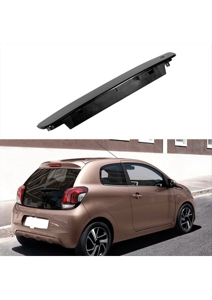 Araba Üçüncü Fren Lambası Montajlı Fren Işığı Uyarı Işığı B000878980 Peugeot 108 Citroen C1 2014-2019 Siyah (Yurt Dışından) modelleri