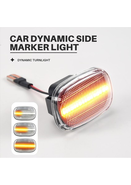 Araba Dinamik LED Yan Işaretleyici Işık Dönüş Sinyali Işığı Toyota Corolla Celica T19 T20 23 Rav4 Avensis Starlet Prius (Yurt Dışından) indirimleri