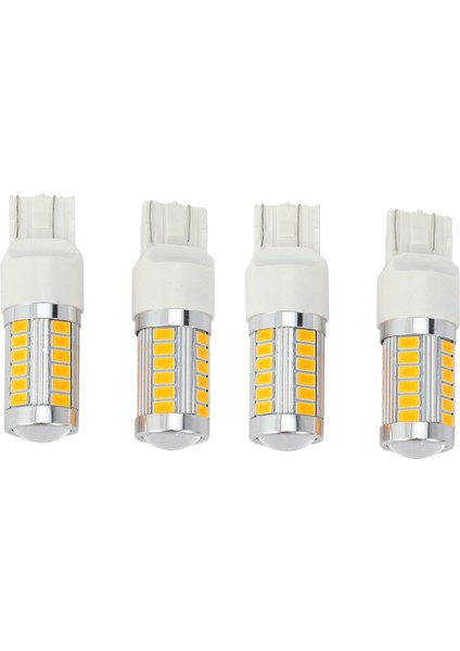 7443 T20 LED Ampuller Amber Sarı 900 Lümenler Süper Parlak Dönüş Sinyalleri Işık Freni Park Işığını Durdur (4 Paket) (Yurt Dışından)