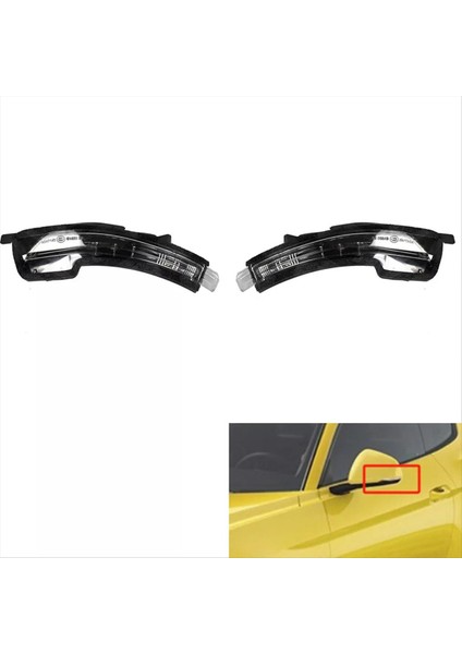 1paır Yan Ayna Göstergesi Lambası FR3Z-13B375-A FR3Z13B374A Ford Mustang Için 2015-2019 Dikiz Aynası Dönüş Sinyali Işık (Yurt Dışından) fırsatları