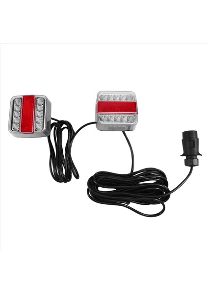1set 12V Arka Çekme Römork Kuyruğu Işık 7 Pin Fiş Fren Fren Durağı Göstergesi Lisans Numarası Plaka Lambası Reflektör Kamyon (Yurt Dışından)