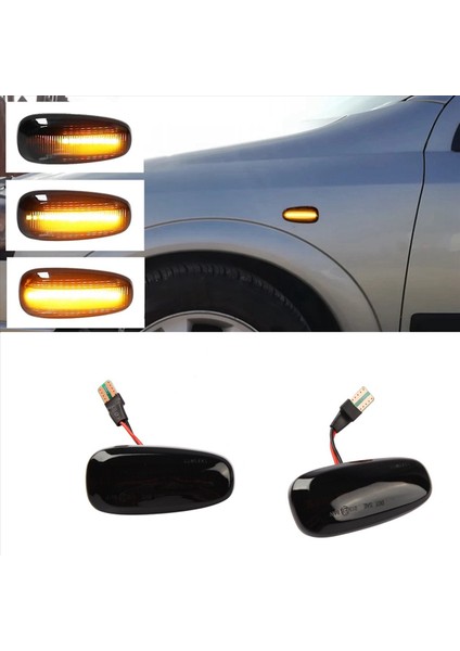 8pcs Araba Yan Marker Işık LED Turn Sinyal Gösterge Lambası Opel Zafira A 99-05 Astra G 98-09 (Yurt Dışından) fiyatları