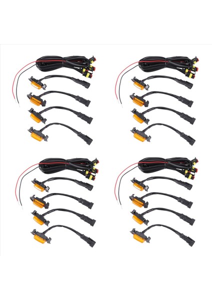 Toyota Tacoma Trd Grill Için 16 Grille Amber LED Işık Kiti 2016-2018 (Yurt Dışından) fiyatları