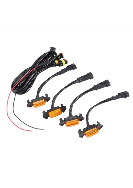 Toyota Tacoma Trd Grill Için 16 Grille Amber LED Işık Kiti 2016-2018 (Yurt Dışından) modelleri