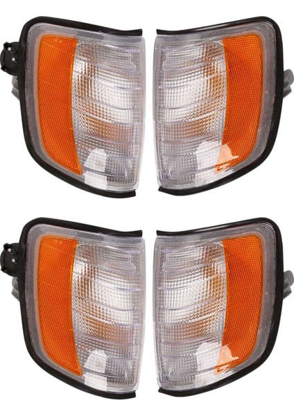 2x Araç Köşesi Işık Ön Turn Sinyal Gösterge Lambası Mercedes Benz E Sınıfı W124 1985-1996 1248261243 1248261143 (Yurt Dışından)