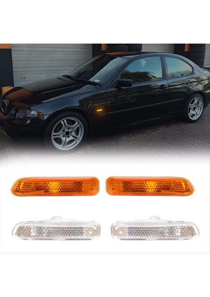 Yan Işaretçi Dönüş Sinyal Işıkları 63132228591 63132228592 Bmw 3 Serisi E46 1999-2001 Sarı (Yurt Dışından) modelleri