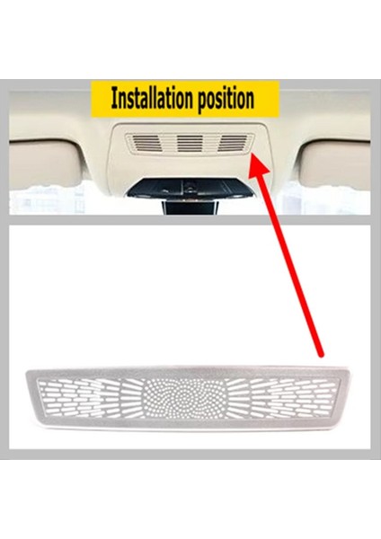 Araba Paslanmaz Çelik Çatı Okuma Işık Kapağı Iç Tavan Lambası Izgara Trim Bmw 5 Serisi F10 2011-2017 (Yurt Dışından) fırsatları