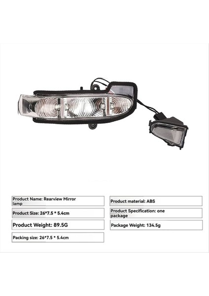 Yan Ayna LED Gösterge Işığı Mercedes Benz E G Sınıfı W463 W211 S211 2004-2009 Turn Sinyal Lambası A2038201421 R (Yurt Dışından) modelleri