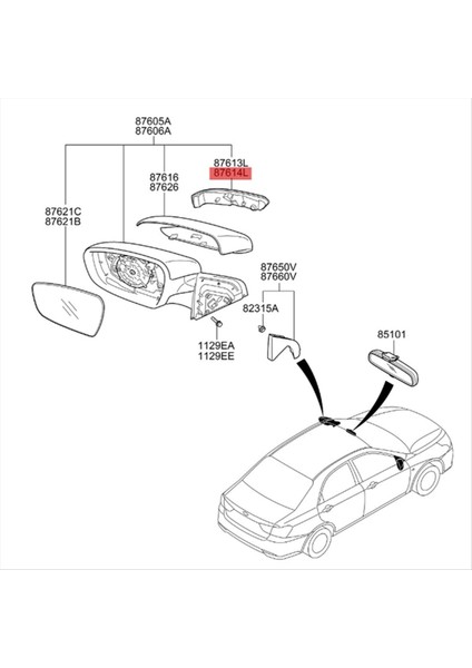 Sağ Yan Ayna Dönüş Sinyali Işığı 87624-A7000 Kia Forte Cerato K3 2012-2018 Araba Dikiz Aynası Gösterge Lambası (Yurt Dışından) fiyatları