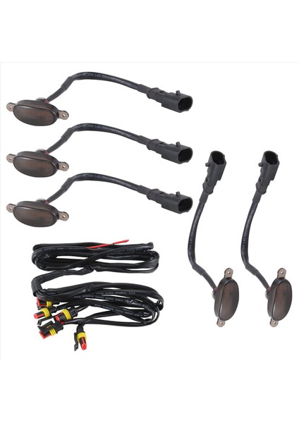 5pcs Araba Ön Izgara Işıkları Dodge Durango Için Uygun (Yurt Dışından) modelleri