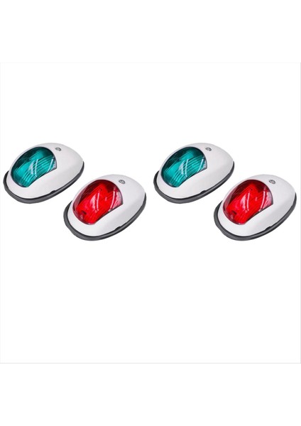 2x Navigasyon Işık LED Tekne Yan Işık Sinyali Işık Sinyal Uyarı Işık Yat Açık Beyaz (Yurt Dışından)