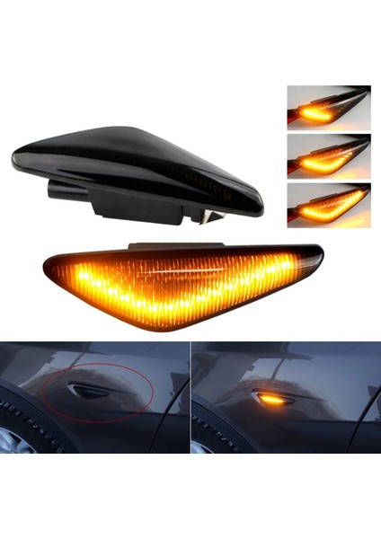 Bmw X3 F25 X5 E70 X6 E71 E72 2007-2014 LED Dinamik Yan Marker Dönüş Sinyali Göz Kırıcı Akan Yan Çamurluk Işığı Için 2pcs (Yurt Dışından) fiyatları