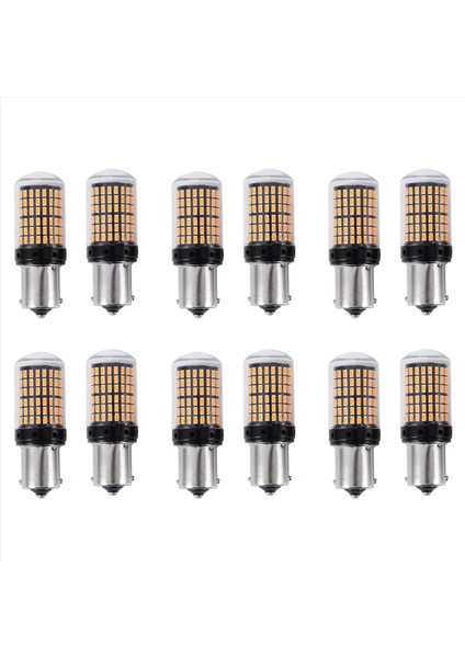 12X 1156 BAU15S LED 3014 144 Smd 7506 1003 1073 Canbus Süper Parlak Araba Freni Ters Kuyruk Ampul Güç (Yurt Dışından)