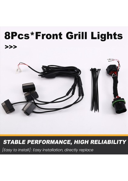 Araba Gwm Tank Için Küçük Sarı Işık 300 2022-2024 Fenglin Demir Süvari Izgarası Küçük Sarı Işık LED Dekoratif Işık (Yurt Dışından) fırsatları