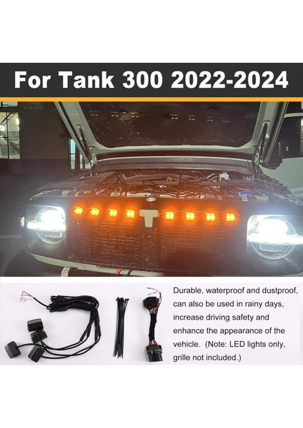 Araba Gwm Tank Için Küçük Sarı Işık 300 2022-2024 Fenglin Demir Süvari Izgarası Küçük Sarı Işık LED Dekoratif Işık (Yurt Dışından) indirimleri
