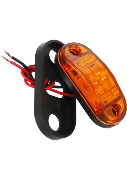 20PCS Amber 2 LED Işık Oval Koşullama Trailer Araba Kamyonu Yan Işaretçi Kuyruk Lambası (Yurt Dışından) modelleri
