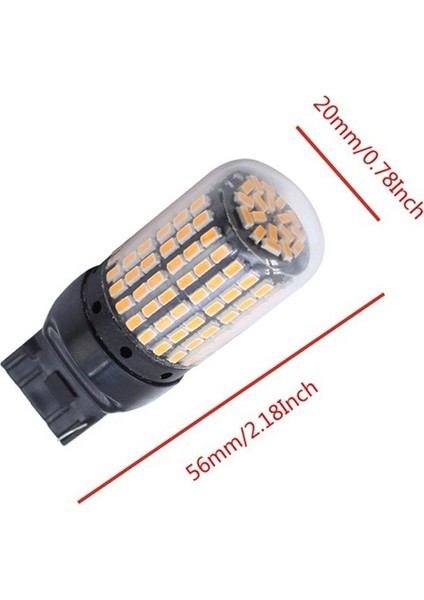 4 Pc LED Işık 2 Pcs T20 7440 W21W WY21W 144-SMD Ters Işık LED Ampuller ve 2 Pc Hyr Hiper Flash Yok 1156 Araba LED Işık (Yurt Dışından) modelleri